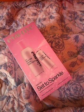 Set to Sparkle Silver Hair & Body Glitter Spray - Pink Packaging